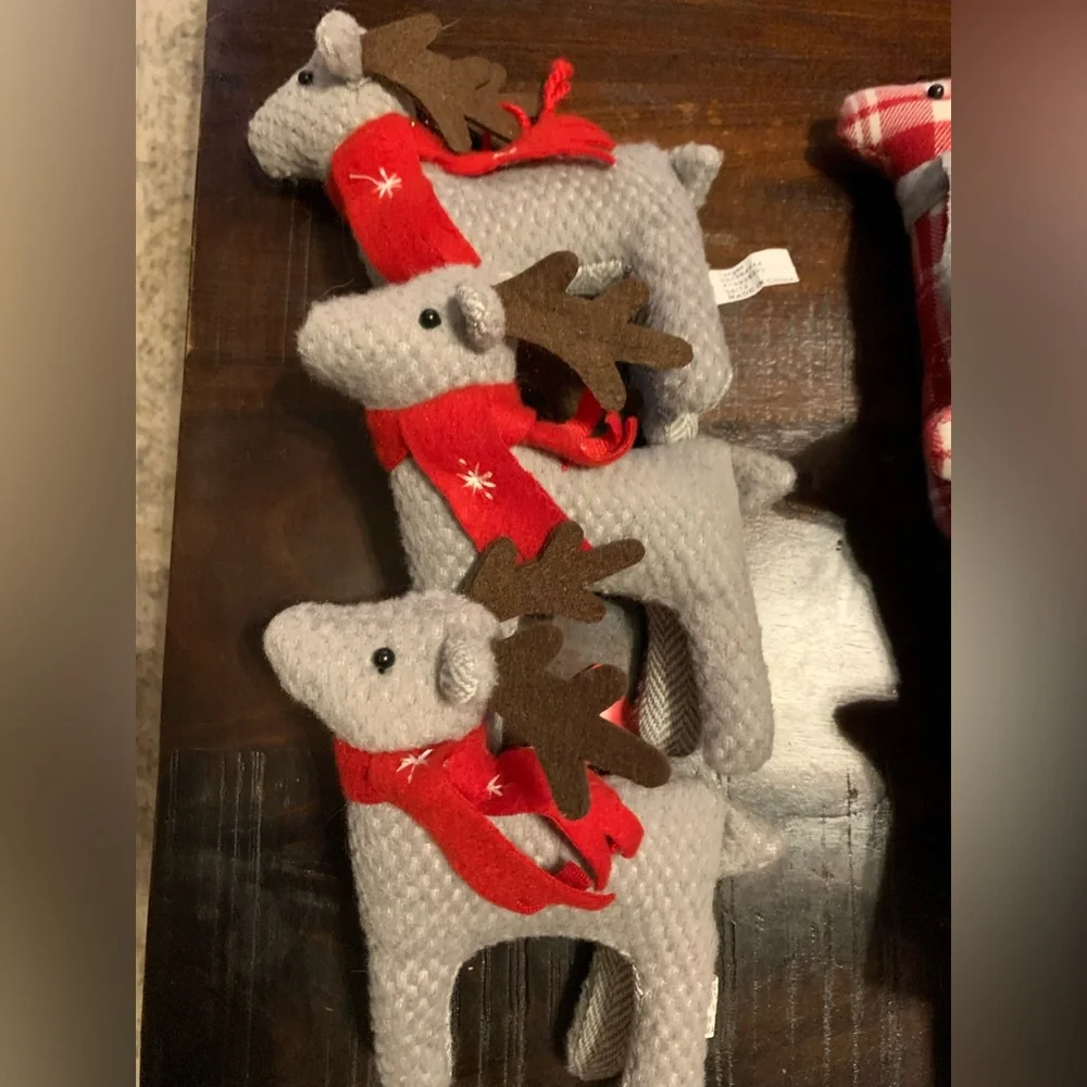 Target Holiday Deer Ornaments, Set of 9, Soft, Like New